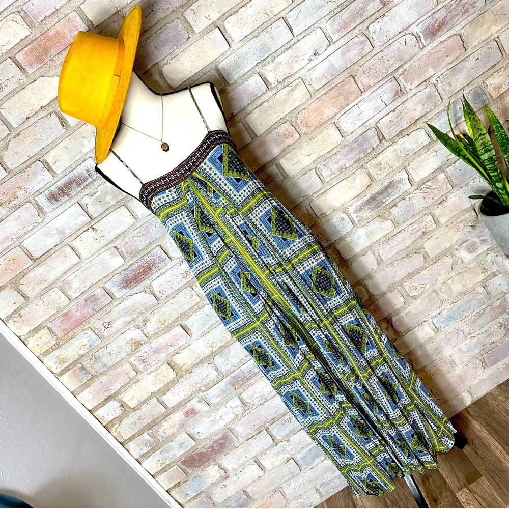 Easel Patchwork Print Sleeveless Cami Jumpsuit - image 1